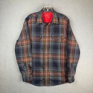 Eddie Bauer Long Sleeve Button Up‎ Plaid Indie Surf Skater Men's Size Small